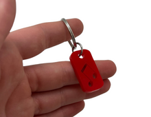 Load image into Gallery viewer, Small Music Rectangle Keychain