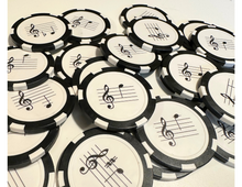 Load image into Gallery viewer, Music Note Practice Chips (all clefs available)