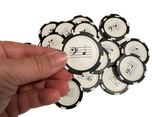 Load image into Gallery viewer, Music Note Practice Chips (all clefs available)