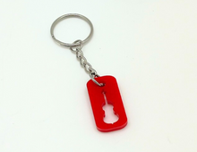 Load image into Gallery viewer, Small Music Rectangle Keychain