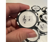 Load image into Gallery viewer, Music Note Practice Chips (all clefs available)
