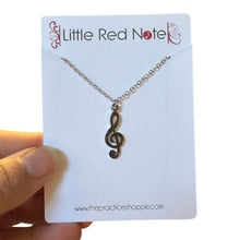 Load image into Gallery viewer, PS Stainless Steel Treble Clef Necklace
