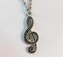 Load image into Gallery viewer, PS Stainless Steel Treble Clef Necklace