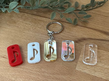 Load image into Gallery viewer, Small Music Rectangle Keychain
