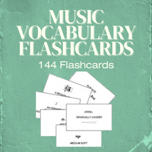 Load image into Gallery viewer, Music Vocabulary Flashcards (Digital Download)