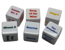 Load image into Gallery viewer, Suzuki Violin Dice Set - Books 1-2
