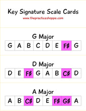 Load image into Gallery viewer, Key Signature Scale Cards (digital download)
