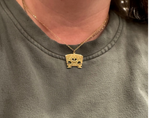 Load image into Gallery viewer, PS Stainless Steel Engraved Violin Bridge Necklace

