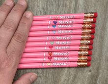 Load image into Gallery viewer, I Heart Music Pencils - Pink
