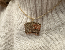 Load image into Gallery viewer, PS Stainless Steel Engraved Violin Bridge Necklace
