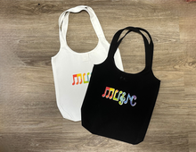 Load image into Gallery viewer, Canvas Music Metal Snap Tote Bag

