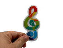 Load image into Gallery viewer, PS Bubble Treble Clef Sticker
