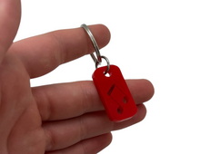 Load image into Gallery viewer, Small Music Rectangle Keychain
