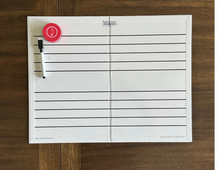 Load image into Gallery viewer, Foldable Music Staff Magnetic White Board Bundle - BLACK magnets
