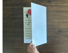 Load image into Gallery viewer, Foldable Music Staff Magnetic White Board Bundle - BLACK magnets
