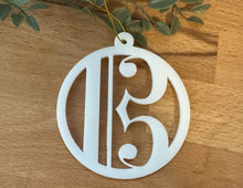 Load image into Gallery viewer, Alto Clef Acrylic Ornament
