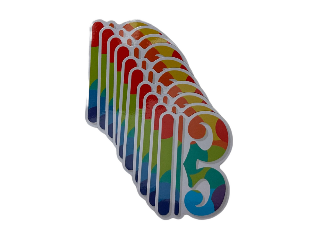 PS Bubble Alto Clef Sticker