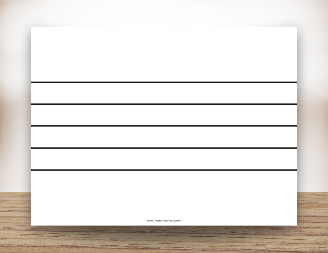 Blank Staff Magnetic White Board