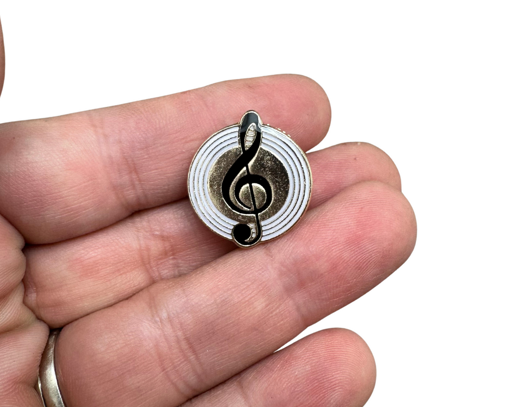 Treble Clef Music Lapel Pin