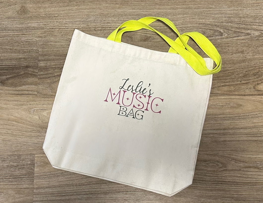 Music Bag Personalized Tote Bag