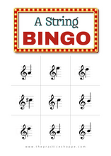 Load image into Gallery viewer, Violin A String Bingo (Digital Download)
