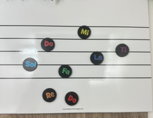 Load image into Gallery viewer, 1" Circle Solfege Magnets - set of 8

