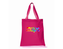 Load image into Gallery viewer, Rainbow Bubble Music Music Tote Bag
