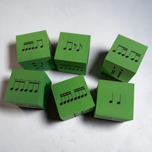 Load image into Gallery viewer, Foam Twinkle Rhythm Dice - 2 inches
