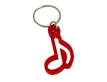 Load image into Gallery viewer, Eighth Note Outline Keychain
