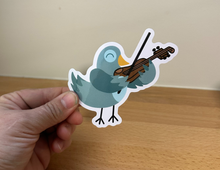 Load image into Gallery viewer, PS Bird Playing Violin Sticker
