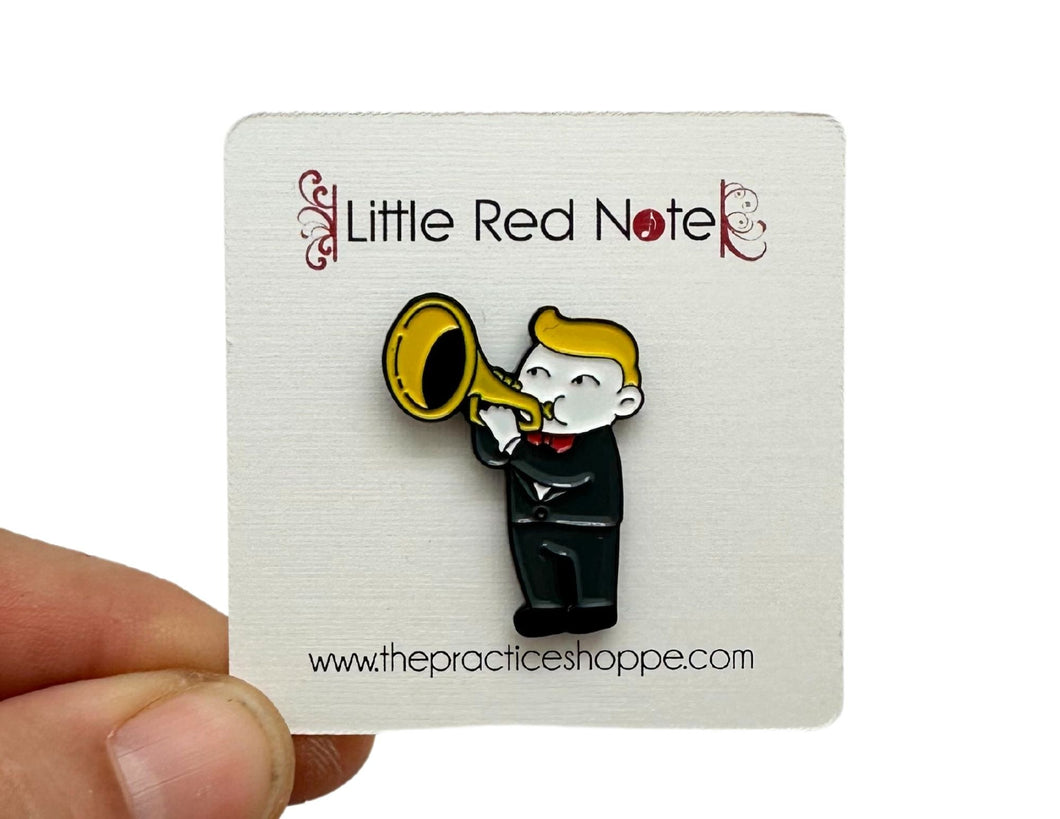 Trumpet Boy Enamel Pin