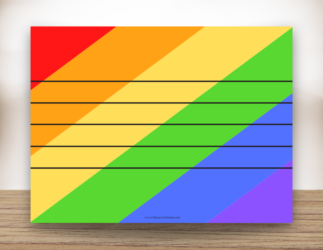 Rainbow Staff Magnetic White Board