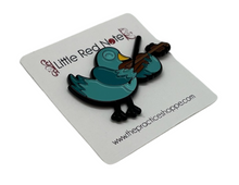 Load image into Gallery viewer, Violin Bird Enamel Pin
