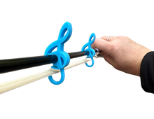 Load image into Gallery viewer, Treble Clef Bow Stopper - Blue
