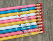 Load image into Gallery viewer, I Heart Music Pencils - Spring Colors
