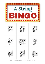 Load image into Gallery viewer, Violin A String Bingo (Digital Download)
