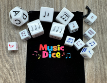 Load image into Gallery viewer, Music Dice Bag - Black Velvet
