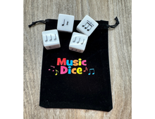 Load image into Gallery viewer, Music Dice Bag - Black Velvet
