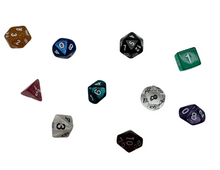 Load image into Gallery viewer, Polyhedral Dice set of 10 - colors vary
