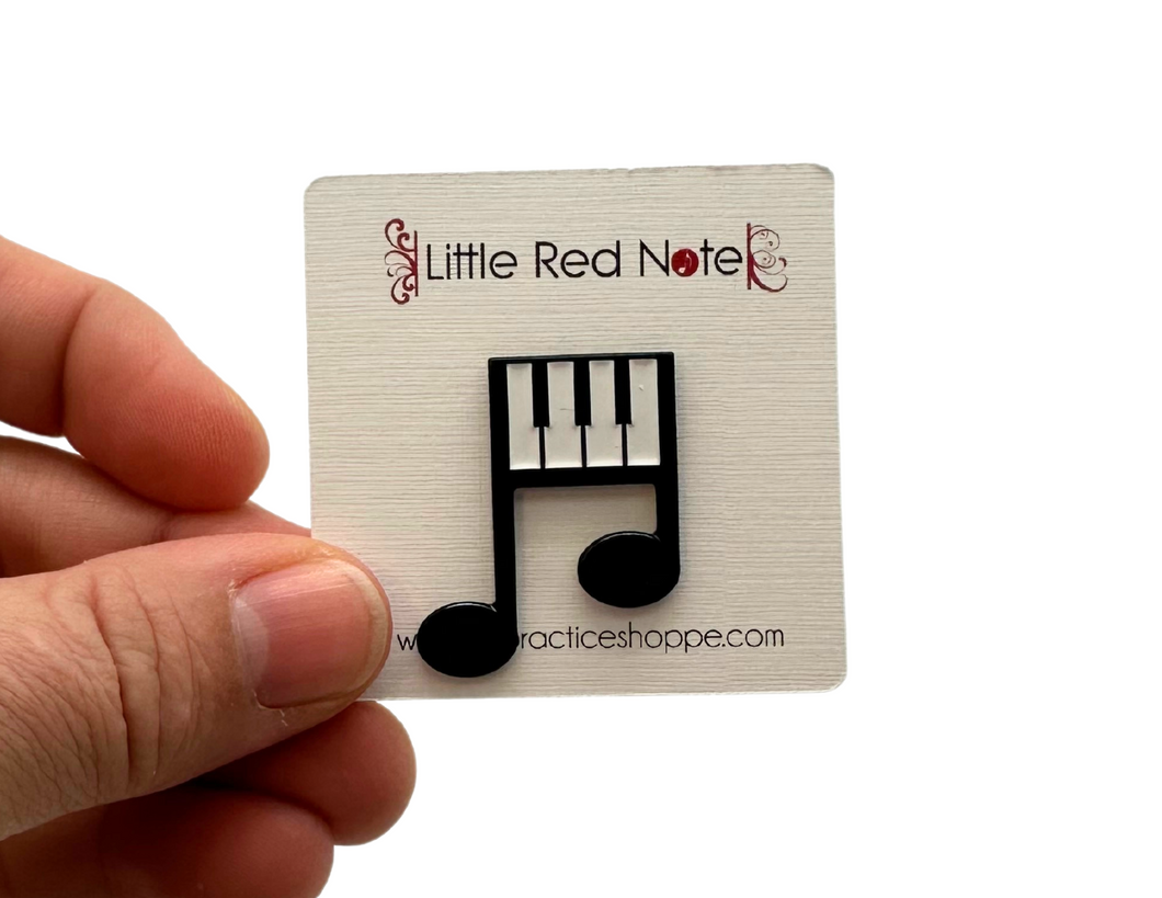 Keyboard Note Enamel Pin