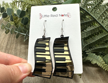 Load image into Gallery viewer, Acrylic Dangle Fishook Earrings - Piano
