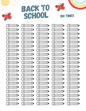 Load image into Gallery viewer, Back to School Practice Chart (Digital Download)
