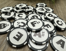 Load image into Gallery viewer, Music Alphabet Practice Chips
