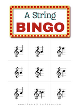 Load image into Gallery viewer, Violin A String Bingo (Digital Download)
