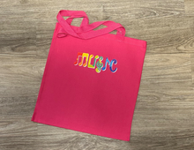 Load image into Gallery viewer, Rainbow Bubble Music Music Tote Bag
