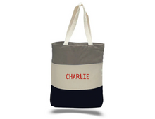 Load image into Gallery viewer, Tri-Color Music Today Tomorrow Forever Black Tote Bag
