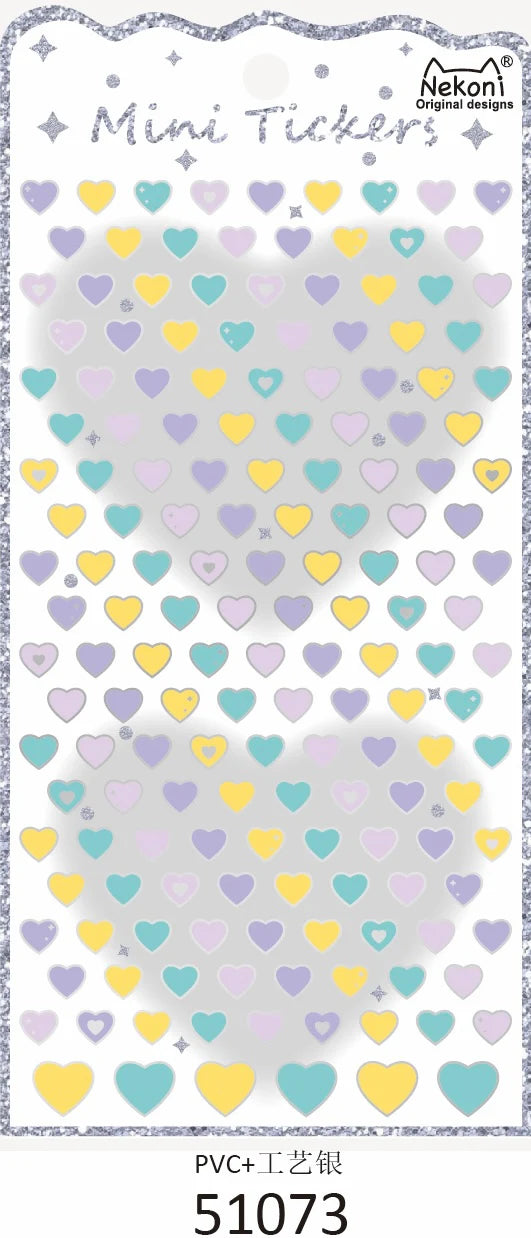 Nekoni Mini Heart Stickers