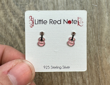 Load image into Gallery viewer, 925 Sterling Silver Guitar Earrings - Pink
