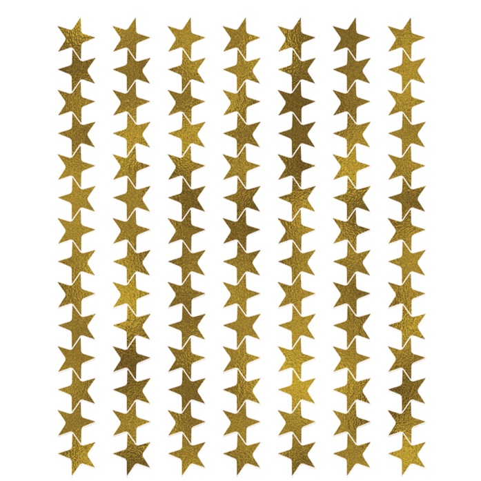 TCR Gold Foil Star Stickers Valu-Pak
