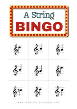 Load image into Gallery viewer, Violin A String Bingo (Digital Download)
